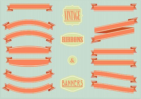 simsearch:400-06738835,k - set of vintage ribbons and banners, eps10 vector illustration Stock Photo - Budget Royalty-Free & Subscription, Code: 400-07213157