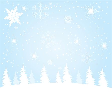 vector winter landscape Stock Photo - Budget Royalty-Free & Subscription, Code: 400-07213389