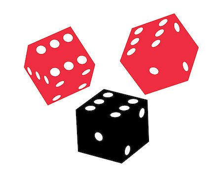 simsearch:400-07775500,k - playing dice on a white background Stock Photo - Budget Royalty-Free & Subscription, Code: 400-07213605