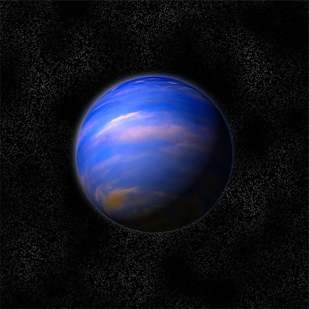 exoplanet - Planets in deep space, abstract sci-fi illustration Stock Photo - Budget Royalty-Free & Subscription, Code: 400-07213970