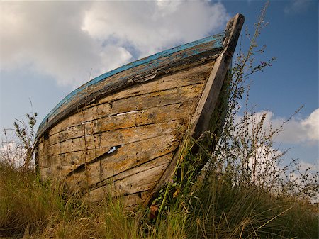 Old nautical vessel - abandoned on the dry land Stock Photo - Budget Royalty-Free & Subscription, Code: 400-07224164