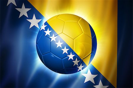 3D soccer ball with Bosnia and Herzegovina team flag, world football cup Brazil 2014 Foto de stock - Super Valor sin royalties y Suscripción, Código: 400-07224409