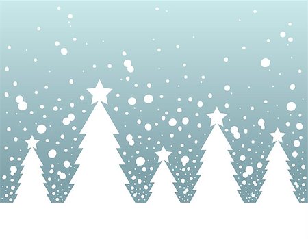 simsearch:400-07222746,k - Christmas tree silhouette topic 2 - eps10 vector illustration. Stock Photo - Budget Royalty-Free & Subscription, Code: 400-07221200