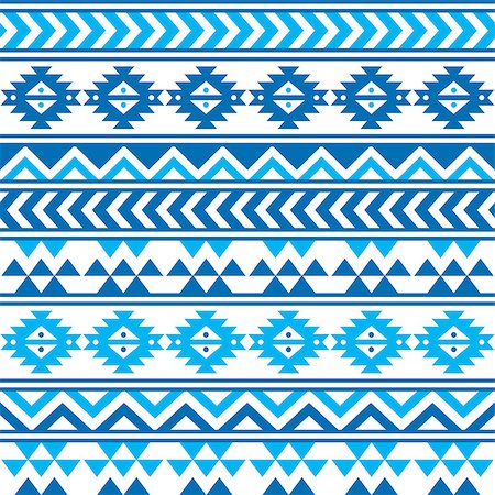 Vector seamless aztec ornament, ethnic background Stock Photo - Budget Royalty-Free & Subscription, Code: 400-07221492