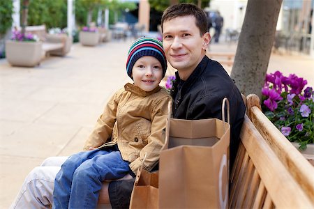 simsearch:400-04323202,k - cheerful smiling family of two shopping together Stock Photo - Budget Royalty-Free & Subscription, Code: 400-07221766