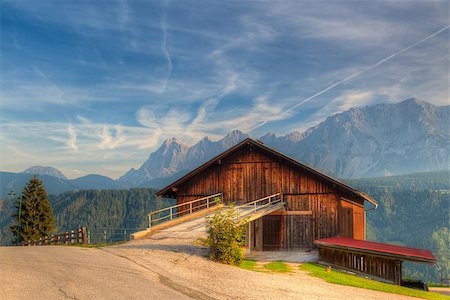 simsearch:400-07211149,k - Old woodshed in the high mountains in Austria Stock Photo - Budget Royalty-Free & Subscription, Code: 400-07222724