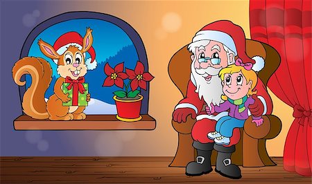 simsearch:400-08343929,k - Christmas indoor theme 5 - eps10 vector illustration. Foto de stock - Royalty-Free Super Valor e Assinatura, Número: 400-07222747