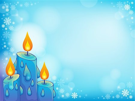 simsearch:400-07222745,k - Christmas candle theme image 4 - eps10 vector illustration. Stock Photo - Budget Royalty-Free & Subscription, Code: 400-07222742