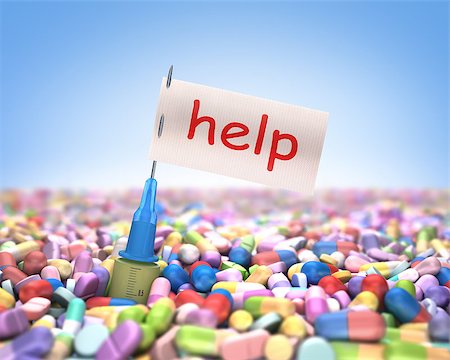 Flag on the needle with writing help. Concept of addiction. Clipping path on the flag. Stock Photo - Budget Royalty-Free & Subscription, Code: 400-07222829