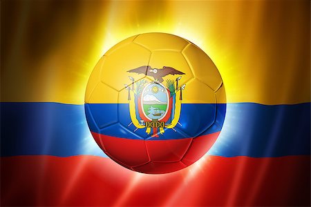 simsearch:400-07546642,k - 3D soccer ball with Ecuador team flag, world football cup Brazil 2014 Stockbilder - Microstock & Abonnement, Bildnummer: 400-07223126