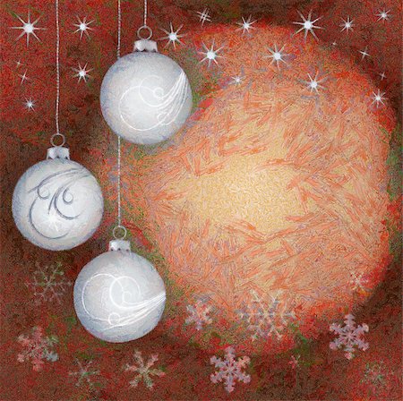 Abstract image of the Christmas decoration - Christmas balls Stock Photo - Budget Royalty-Free & Subscription, Code: 400-07223298