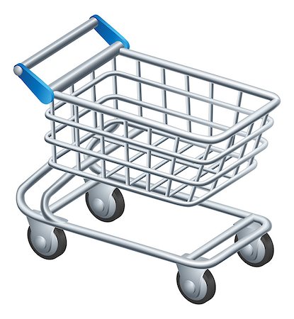 simsearch:400-04139445,k - An illustration of a shopping trolley or shopping cart icon Foto de stock - Super Valor sin royalties y Suscripción, Código: 400-07223478