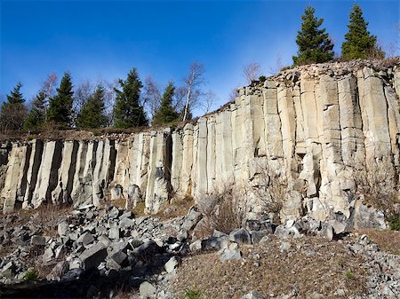 simsearch:400-05713575,k - Image of the old basalt quarry in The Ore Mountains Photographie de stock - Aubaine LD & Abonnement, Code: 400-07223581