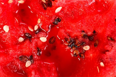 simsearch:400-06177351,k - Macro photo of watermelon seeds inside the fruit Stock Photo - Budget Royalty-Free & Subscription, Code: 400-07244507