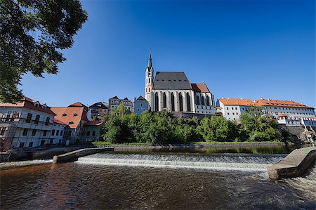 simsearch:400-06741067,k - Cesky Krumlov the Church of St. Vit Stock Photo - Budget Royalty-Free & Subscription, Code: 400-07244802