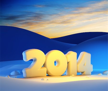 simsearch:400-06912620,k - new year 2014, 3d render Stock Photo - Budget Royalty-Free & Subscription, Code: 400-07245667