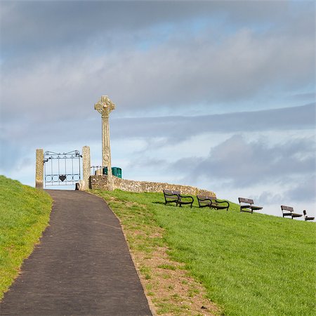 padstow - Padstow, cornwall first world war memorial on a  sunny day Stockbilder - Microstock & Abonnement, Bildnummer: 400-07246063