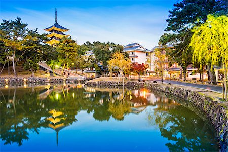 simsearch:400-06640466,k - Nara, Japan at Sarusawa Pond. Stock Photo - Budget Royalty-Free & Subscription, Code: 400-07246640