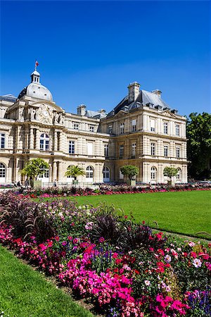 paris flowers - Palais Luxembourg, Paris, France Stock Photo - Budget Royalty-Free & Subscription, Code: 400-07246922