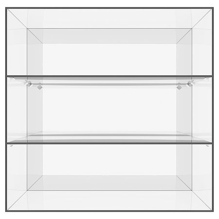 simsearch:400-04819459,k - Glass shelves. 3d render isolated on white background Photographie de stock - Aubaine LD & Abonnement, Code: 400-07247532