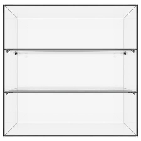 simsearch:400-04819459,k - Glass shelves. 3d render isolated on white background Photographie de stock - Aubaine LD & Abonnement, Code: 400-07247533
