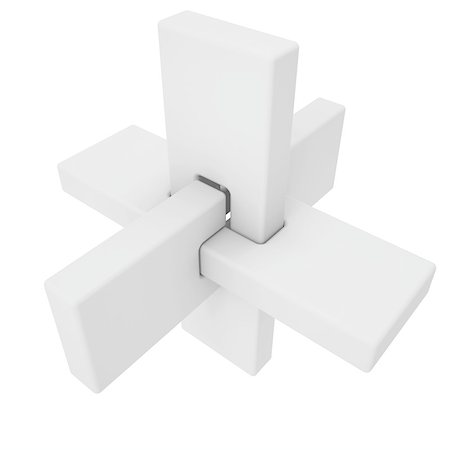 simsearch:400-04202615,k - Abstract 3d figure. Isolated render on a white background Photographie de stock - Aubaine LD & Abonnement, Code: 400-07247544