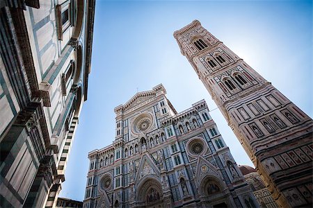 simsearch:400-07482007,k - Cathedral Santa Maria del Fiore and it's tower bell - Florence, Italy Fotografie stock - Microstock e Abbonamento, Codice: 400-07248008