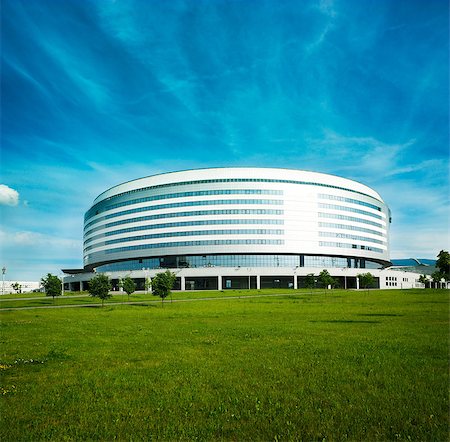 Minsk Arena in Belarus. Ice Hockey Stadium. The Venue for 2014 World Championship IIHF. Stockbilder - Microstock & Abonnement, Bildnummer: 400-07248177