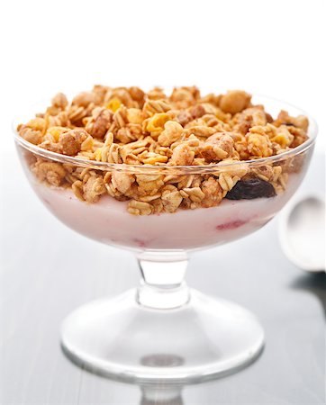 simsearch:400-07061592,k - Yogurt with muesli and for your breakfast Stock Photo - Budget Royalty-Free & Subscription, Code: 400-07248264