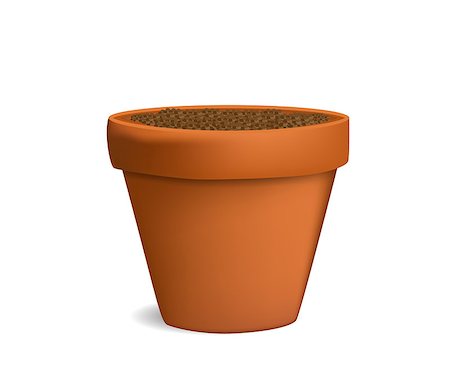 simsearch:400-05751963,k - flowerpot with ground vector illustration Foto de stock - Royalty-Free Super Valor e Assinatura, Número: 400-07248312