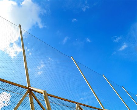 simsearch:400-08372849,k - Nets of sport  in a blue sky background Stock Photo - Budget Royalty-Free & Subscription, Code: 400-07248334