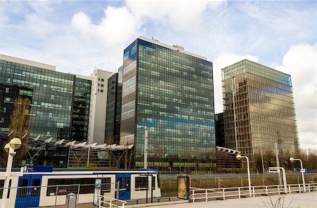 Office buildings near metro station Zuid, Amsterdam, the Netherlands Stock Photo - Budget Royalty-Free & Subscription, Code: 400-07248351