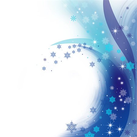 silver and white stars background - Beautiful Winter Border. Isolated on a white background Stock Photo - Budget Royalty-Free & Subscription, Code: 400-07248362