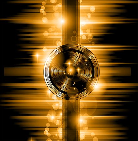 The Art of Disco Flyer - Stunning Speakers shape and a lot of stars and ray lights. Stock Photo - Budget Royalty-Free & Subscription, Code: 400-07249166