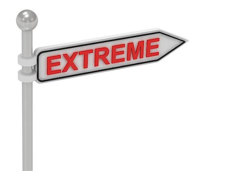 simsearch:400-07249987,k - EXTREME arrow sign with letters on isolated white background Stock Photo - Budget Royalty-Free & Subscription, Code: 400-07249987