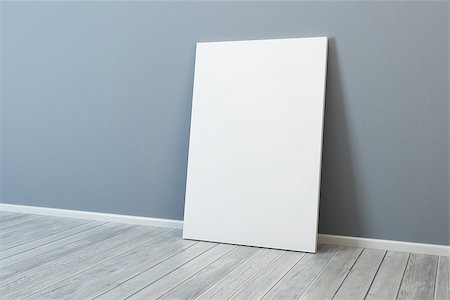 empty art gallery - blank picture in the room Stock Photo - Budget Royalty-Free & Subscription, Code: 400-07243589