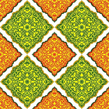 Seamless abstract patterns in oriental style Foto de stock - Super Valor sin royalties y Suscripción, Código: 400-07254523