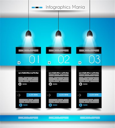 Infographic design template with flat design panels and clear uniform colours. Stock Photo - Budget Royalty-Free & Subscription, Code: 400-07254674
