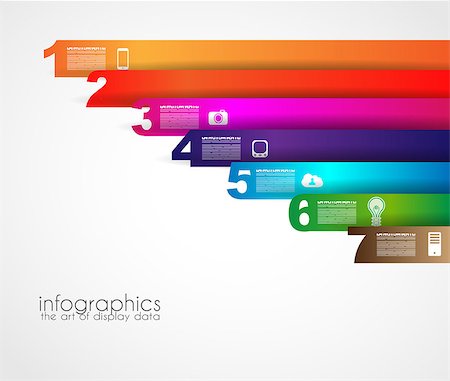 Timeline to display your data in order with Infographic elements technology icons,  graphs,world map and so on. Ideal for statistic data display. Foto de stock - Super Valor sin royalties y Suscripción, Código: 400-07254689