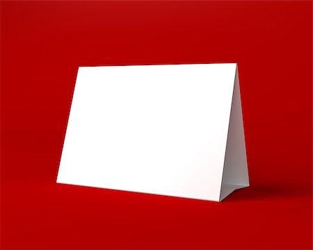 Blank White Christmas Greetin Card on the Red Background Photographie de stock - Aubaine LD & Abonnement, Code: 400-07254782