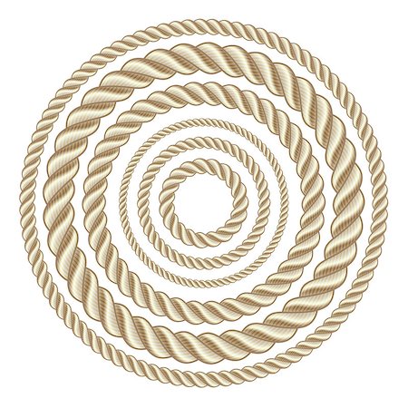 simsearch:400-06519121,k - Circle rope illustration vector. Stock Photo - Budget Royalty-Free & Subscription, Code: 400-07254859