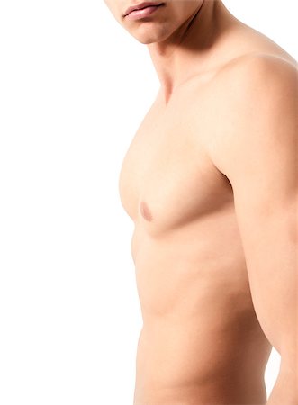 silent47 (artist) - Muscular male torso on white background Foto de stock - Super Valor sin royalties y Suscripción, Código: 400-07254903