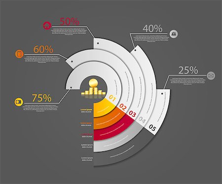 simsearch:400-07254124,k - Infographic business template vector illustration Foto de stock - Super Valor sin royalties y Suscripción, Código: 400-07255833