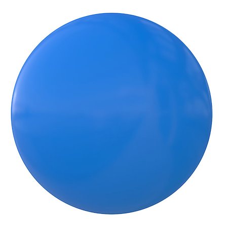simsearch:400-05041370,k - Ball of blue plastic. Isolated render on a white background Stock Photo - Budget Royalty-Free & Subscription, Code: 400-07256548