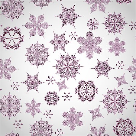 simsearch:400-04762703,k - Vector Seamless Winter Pattern with Snowflakes, fully editable eps 8 file with clipping mask, pattern in swatch menu Stock Photo - Budget Royalty-Free & Subscription, Code: 400-07256608