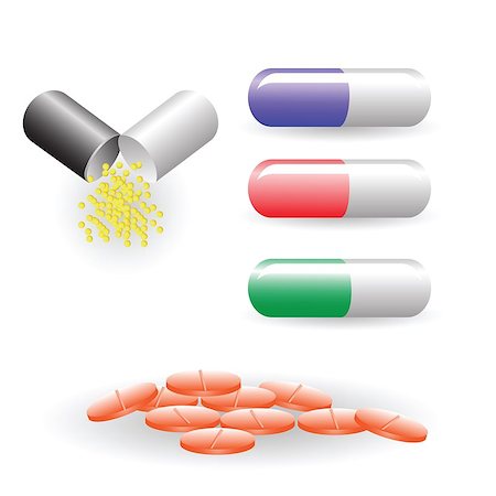 simsearch:400-04902997,k - colorful illustration with pills for your design Photographie de stock - Aubaine LD & Abonnement, Code: 400-07256936