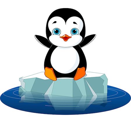 simsearch:400-07840277,k - Cute  penguin on a ice floe Foto de stock - Super Valor sin royalties y Suscripción, Código: 400-07256992