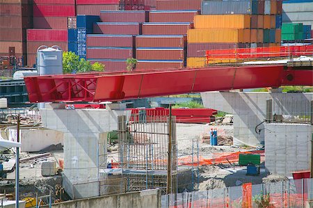 pylon elevated road under construction Stock Photo - Budget Royalty-Free & Subscription, Code: 400-07257076