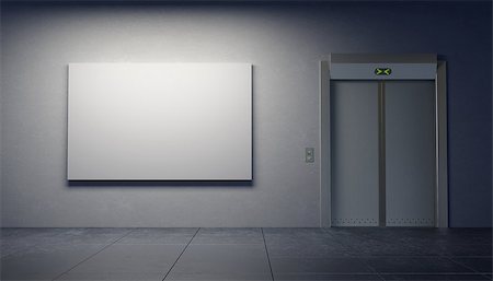 simsearch:700-00269898,k - blank picture in the elevator's hall Photographie de stock - Aubaine LD & Abonnement, Code: 400-07257450