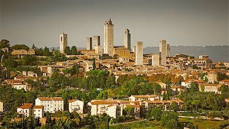 simsearch:400-07212378,k - An image of the towers of San Gimignano in Italy Stock Photo - Budget Royalty-Free & Subscription, Code: 400-07257527